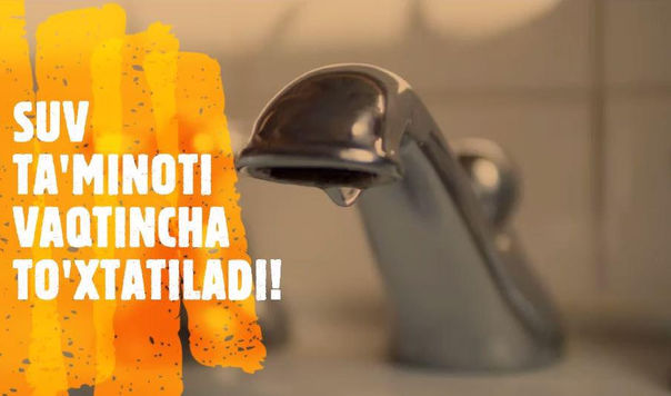 Икки кун давомида Самарқанд шаҳрининг катта қисмида ичимлик сув бериш тўхтатилади